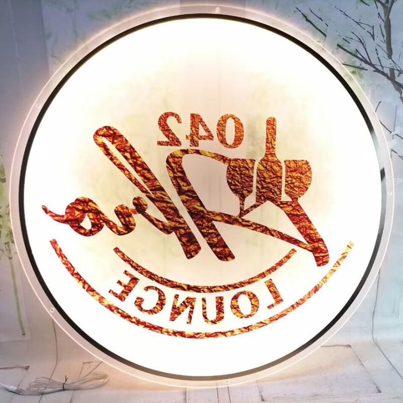 UV Printing Acrylic Backlit Sign - Custom Acrylic Business Sign With Logo Metal Letter