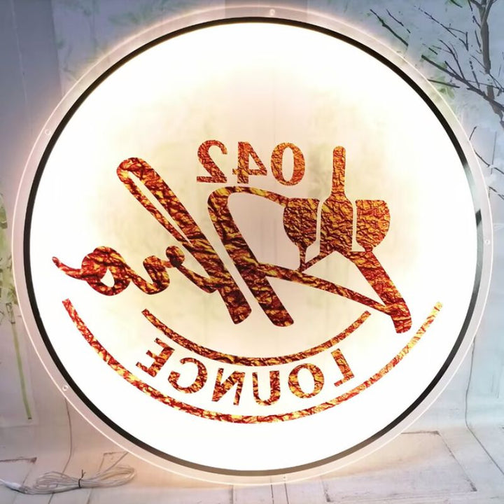 UV Printing Acrylic Backlit Sign - Custom Acrylic Business Sign With Logo Metal Letter