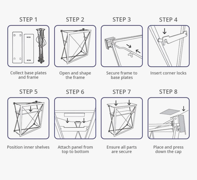 Fabric Pop Up Counter Display