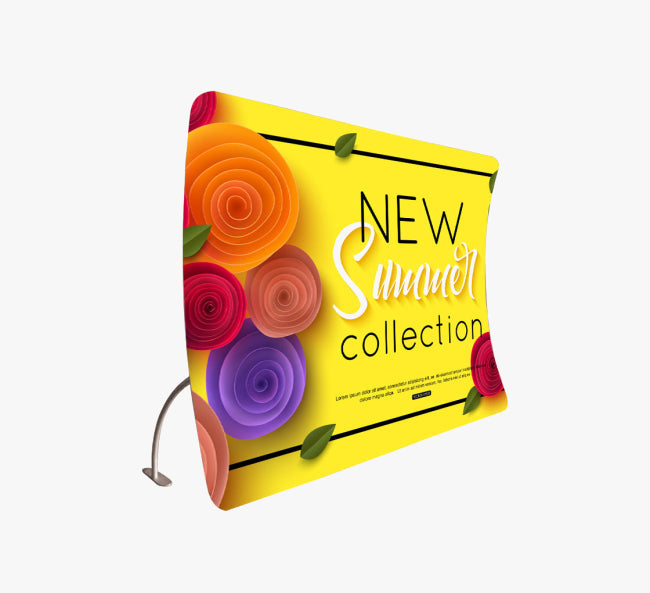 U Shaped Fabric Media Wall