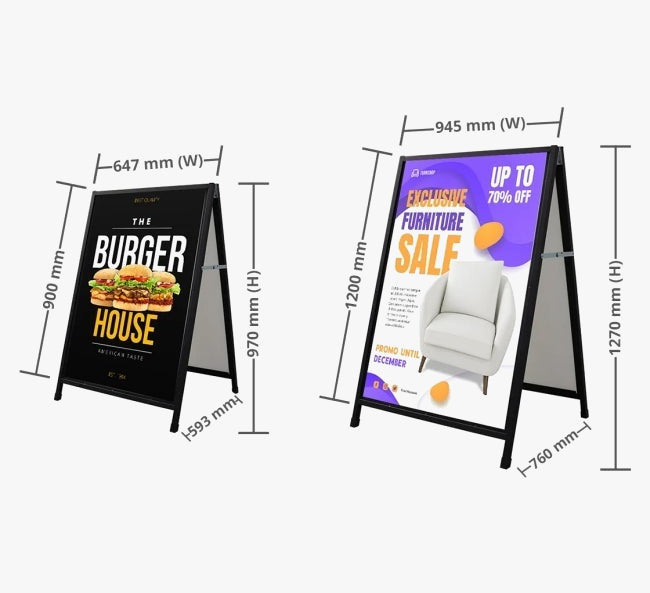 Insertable A Frame Sandwich Board