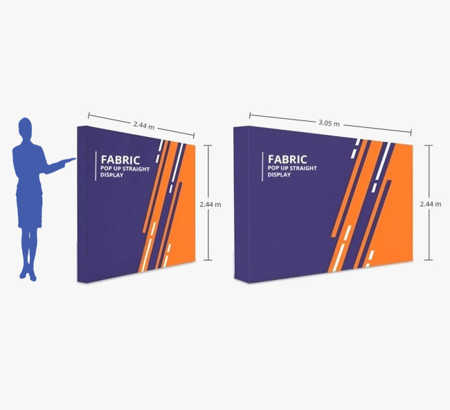 Fabric Pop Up Straight Display