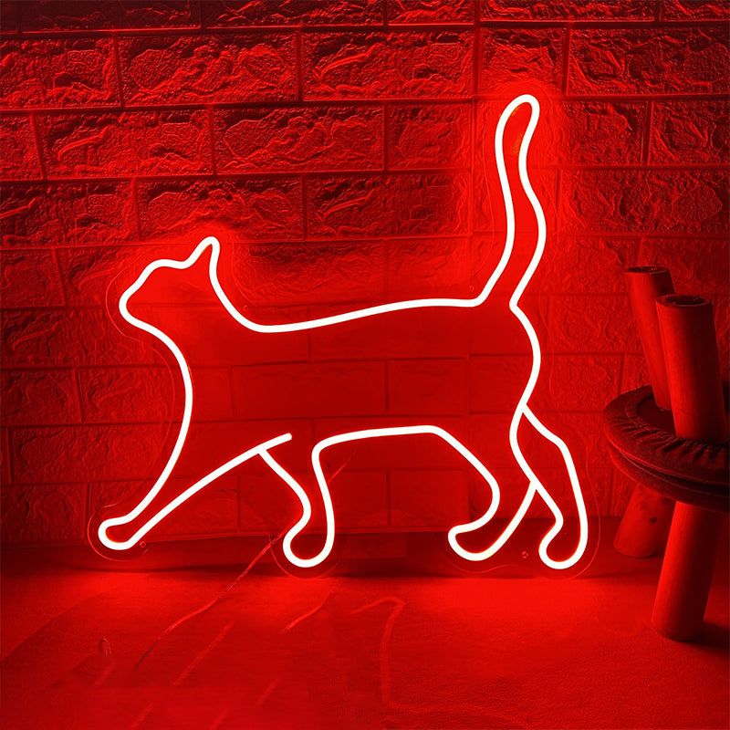 Custom Walking Cat Neon Sign