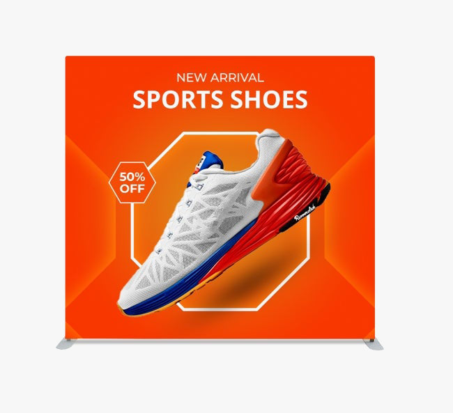 Straight Fabric Media Wall