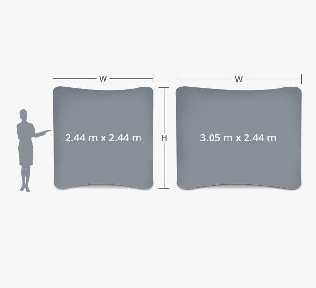 Curve Fabric Media Wall