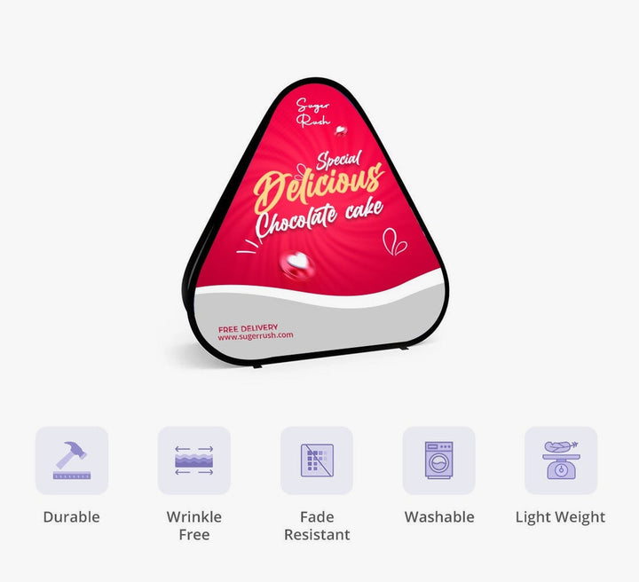 Triangle Pop Up Banners