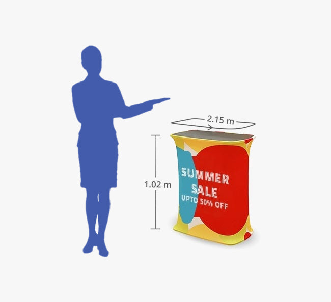 Fabric Pop Up Booth Square