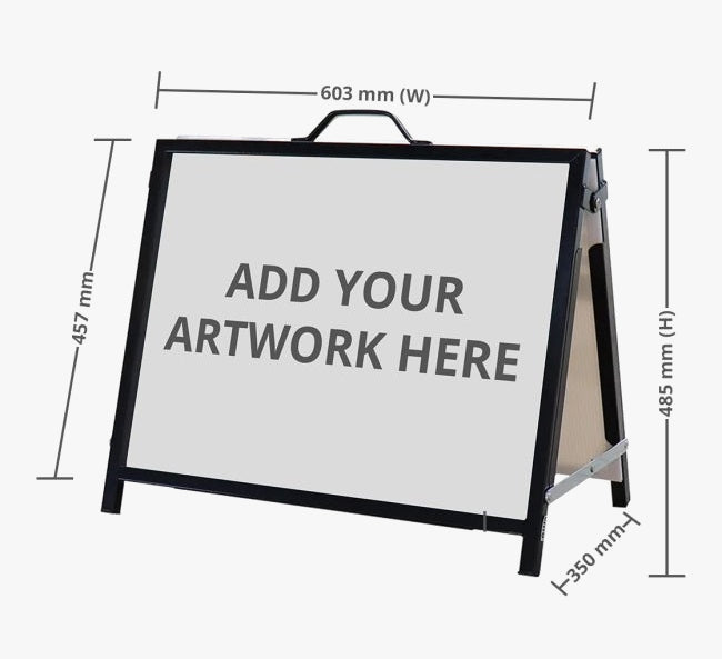 Metal A Frame Sign for Real Estate (600 MM x 450 MM)