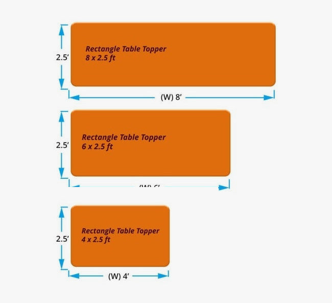 Rectangle Table Toppers