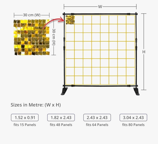 Shimmer Panel Gold-Silver-Rose Gold