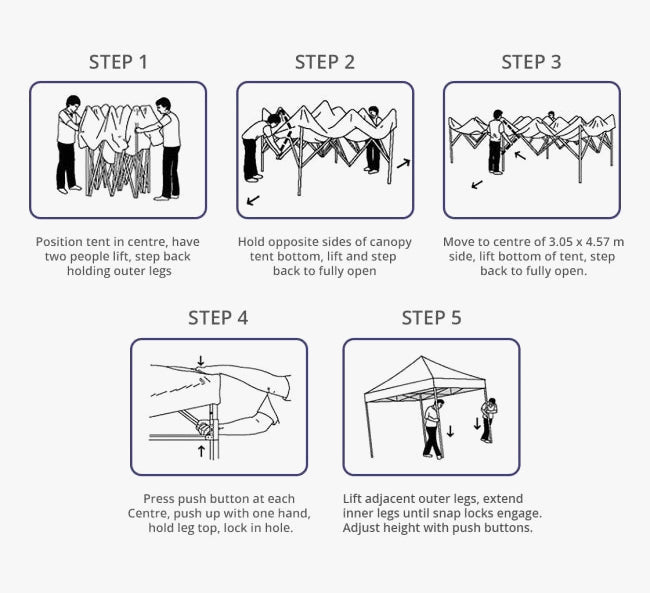 Custom Pop Up Gazebos 4.5M x 3M