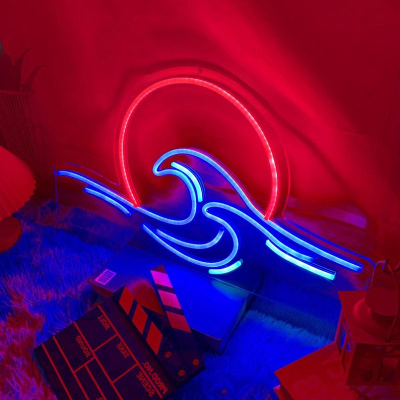 Sun Ocean Neon Sign Decor