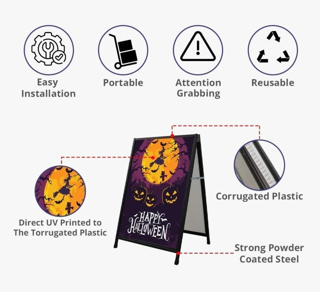 Insertable A Frame Sandwich Board