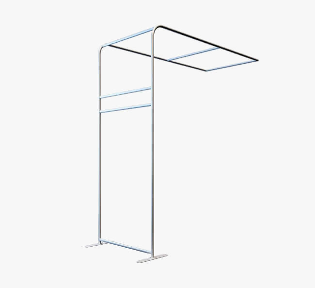 L shaped Tube Arch Fabric Display