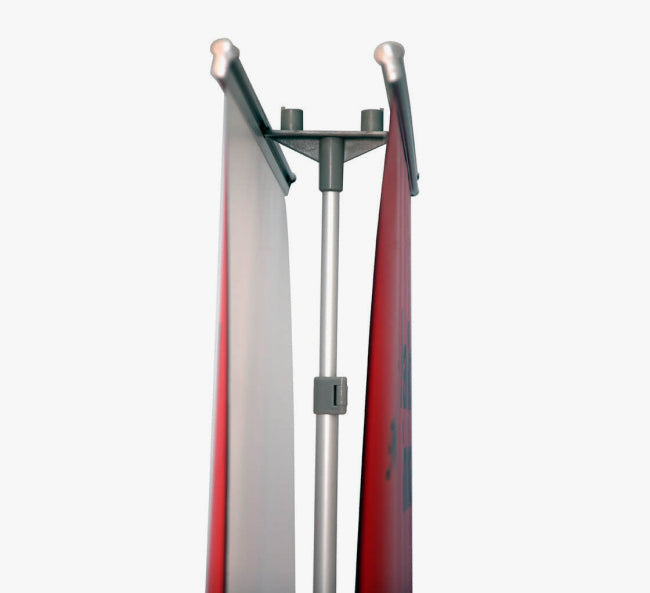 Deluxe Wide Base Double-Screen Roll Up Banner Stands