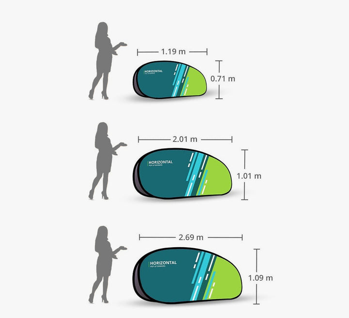 Horizontal Pop Up Banners