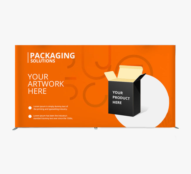 Straight Fabric Media Wall