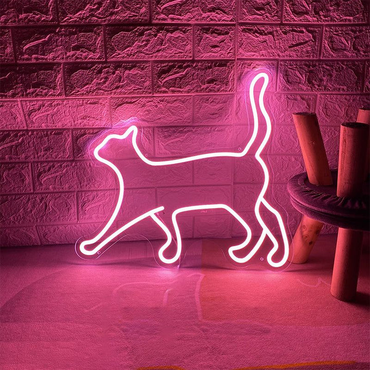 Custom Walking Cat Neon Sign