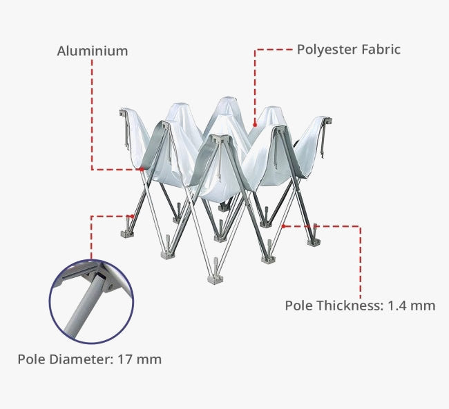 Fabric Pop Up Straight Display
