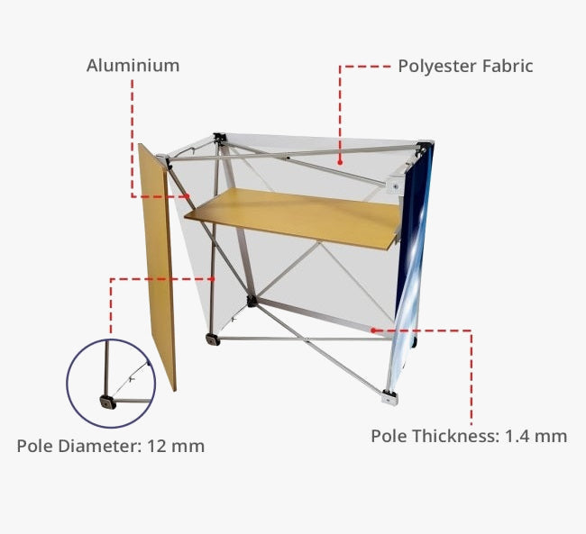 Fabric Pop Up Counter Display