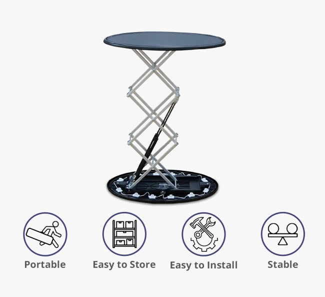 Spring Up Display Counter with Led Lights
