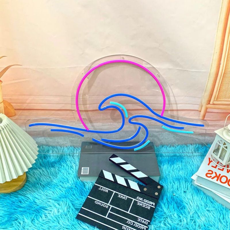 Sun Ocean Neon Sign Decor