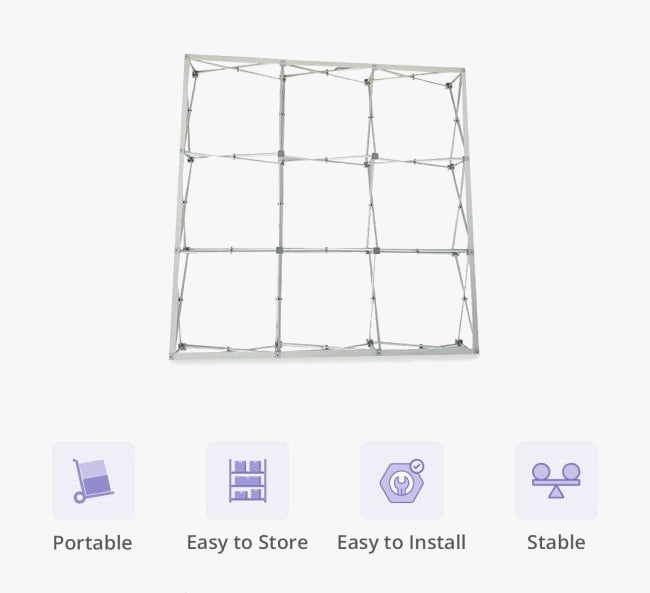 Fabric Pop Up Straight Display