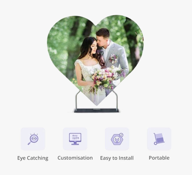 Heart Shaped Media Wall