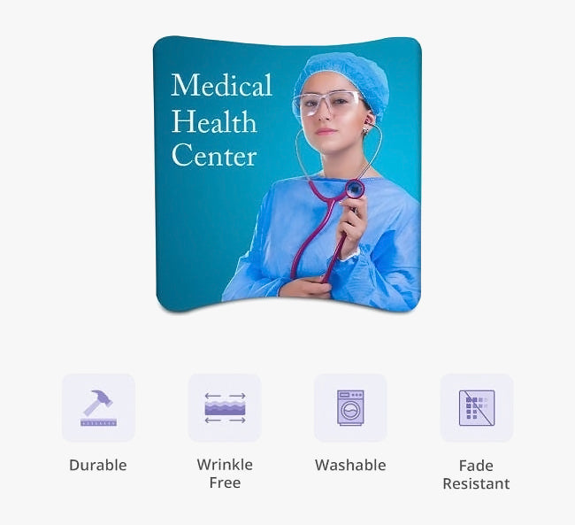 Curve Fabric Media Wall