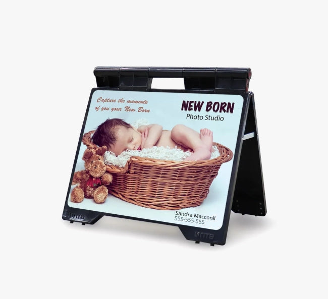 Plastic A Frame Sign - Black