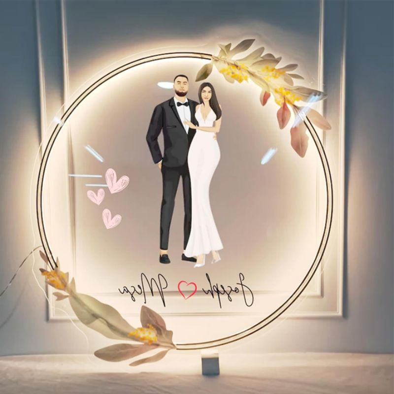 Acrylic Backlit Sign - Frosted Acrylic Sign With Gold Logo Gold Mirror Letter