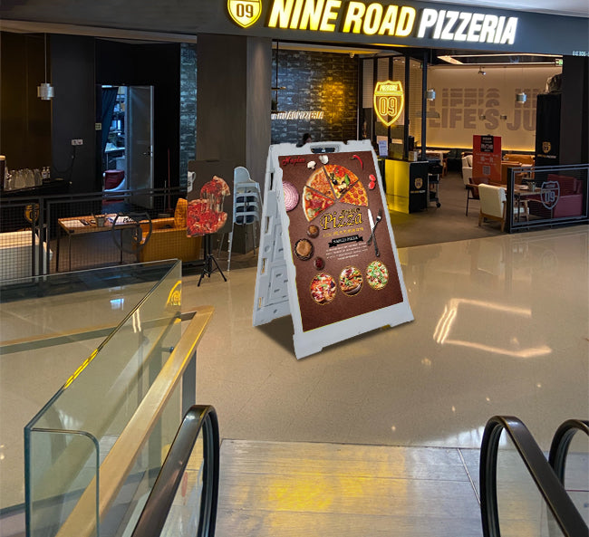 Plastic A Frame Sign - Deluxe White