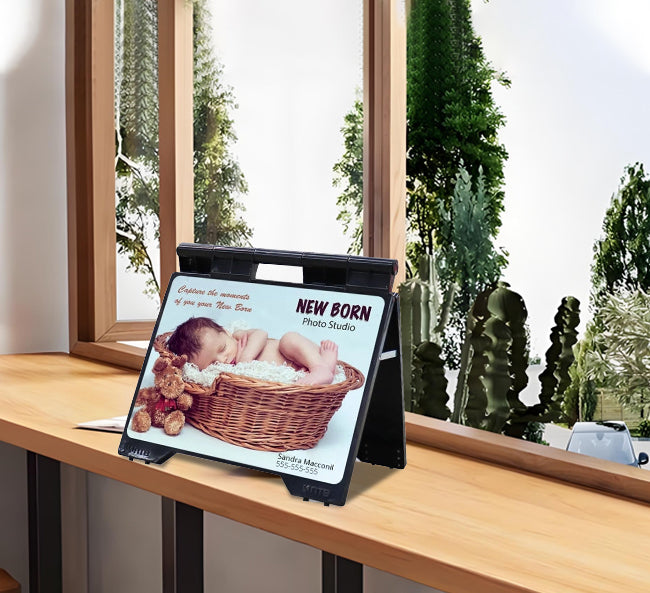 Plastic A Frame Sign - Black