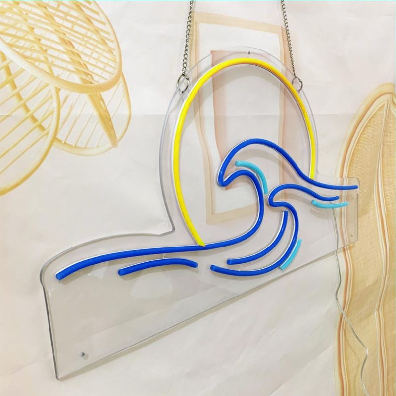Sun Ocean Neon Sign Decor