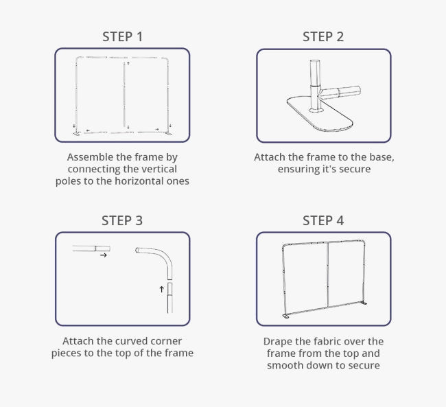 Straight Fabric Media Wall