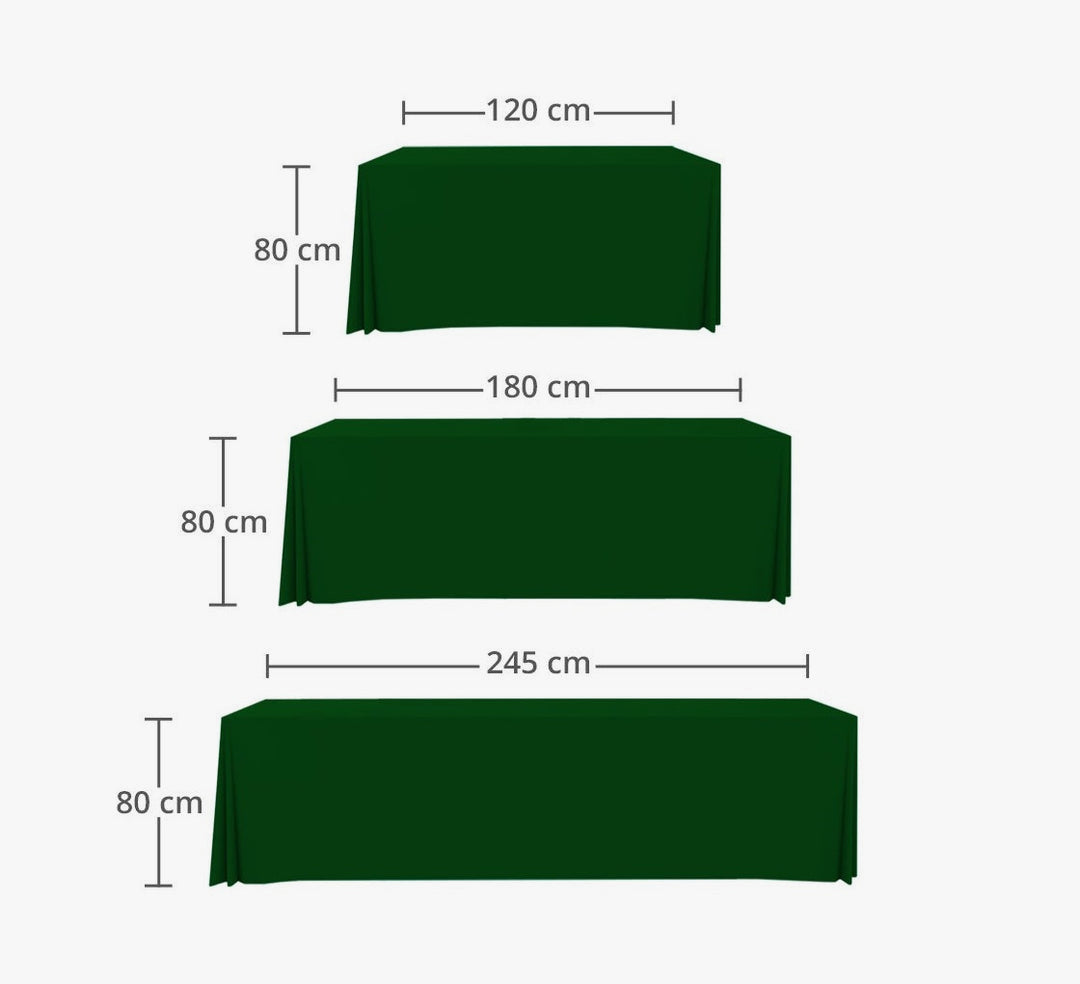 Custom Premium Table Covers & Throws - 4 Sided