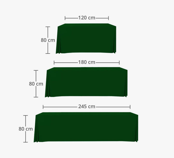 Custom Premium Table Covers & Throws - 4 Sided