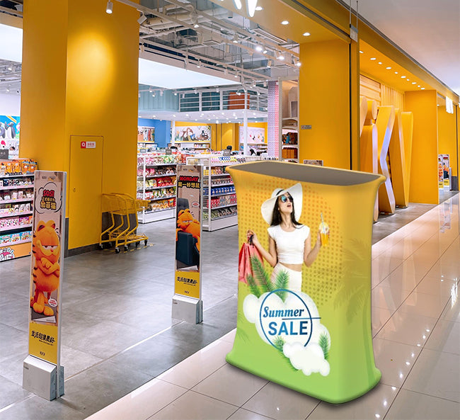 Fabric Pop Up Booth Square