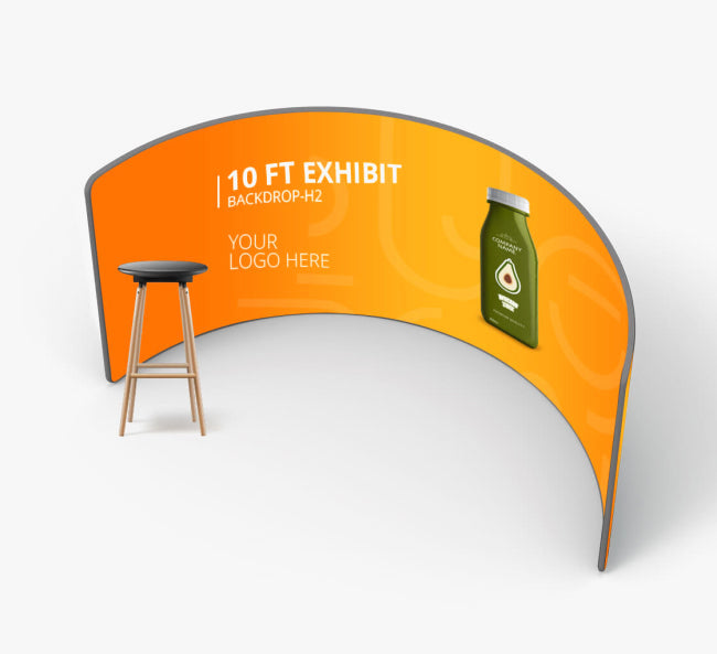 3 m Exhibit Media Wall H2