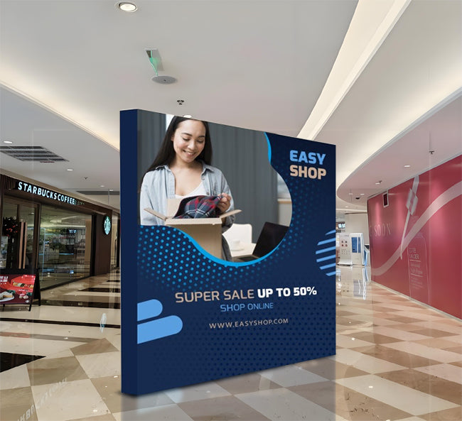 Fabric Pop Up Straight Display