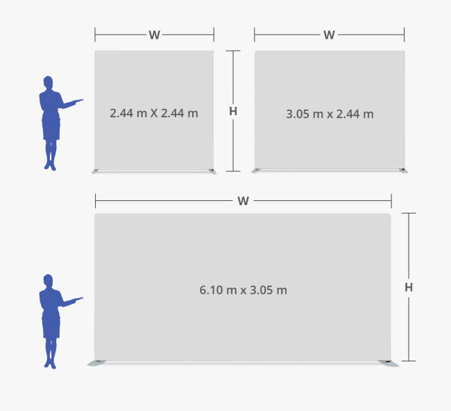 Straight Fabric Media Wall