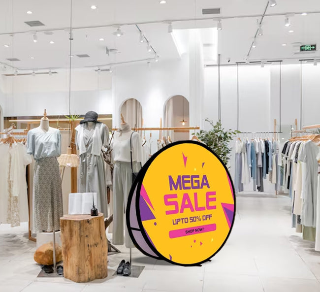 Circle Pop Up Banners