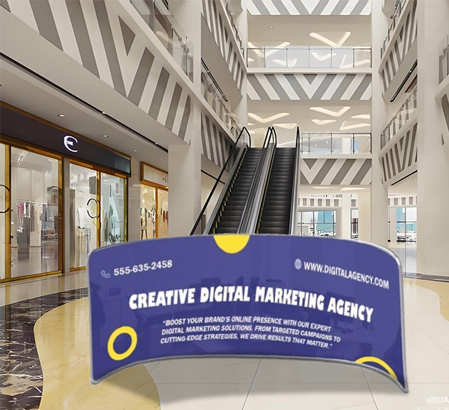 3 m Exhibit Media Wall H2