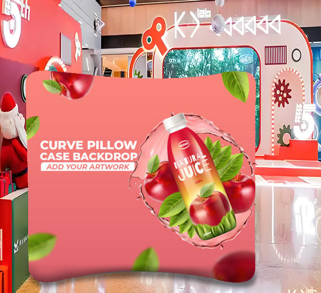 Curve Fabric Media Wall