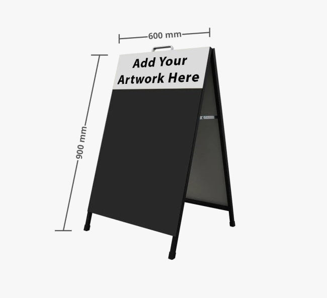 A Frame Chalkboard with Logo