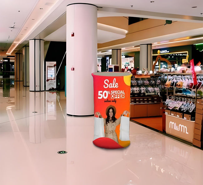 Fabric Pop Up Booth Oval