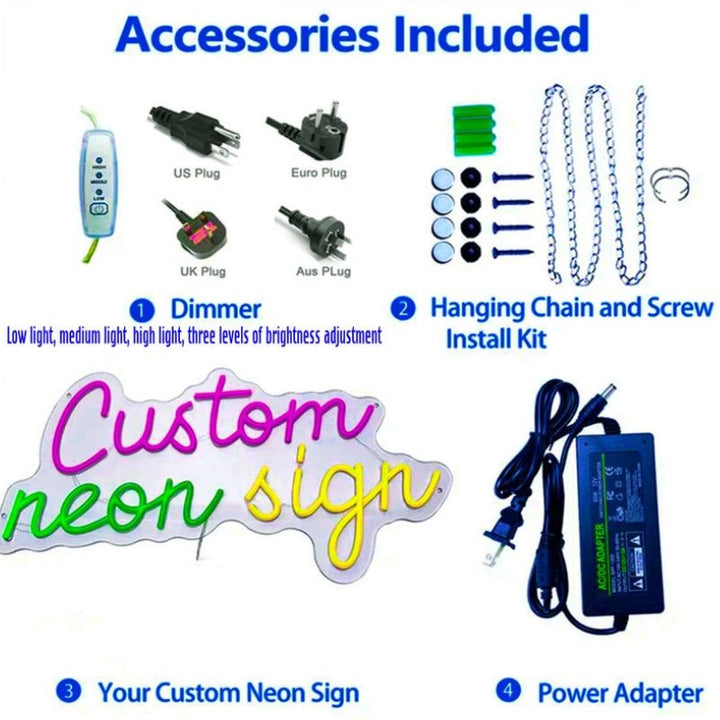 Sun Ocean Neon Sign Decor