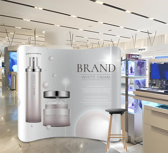 Curve Fabric Media Wall