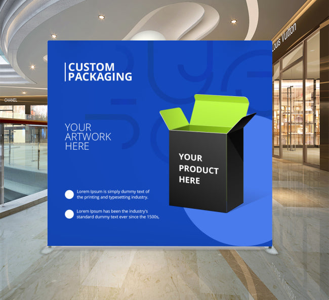 Straight Fabric Media Wall