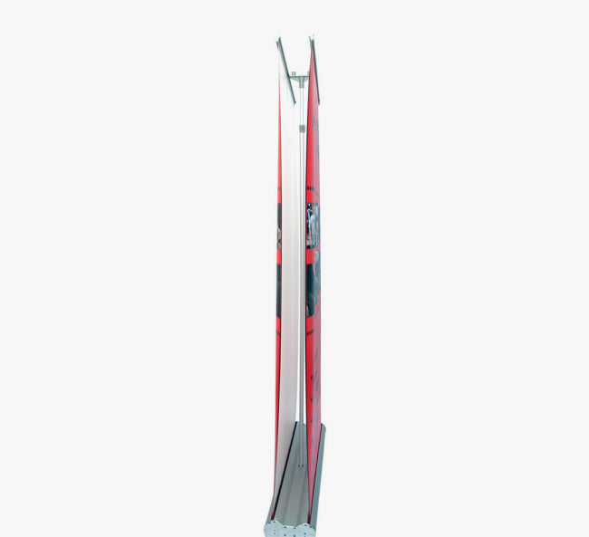 Deluxe Wide Base Double-Screen Roll Up Banner Stands
